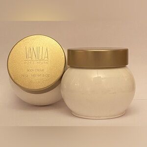 Two (2) Avon Vanilla Soft Musk fragranced body crèmes